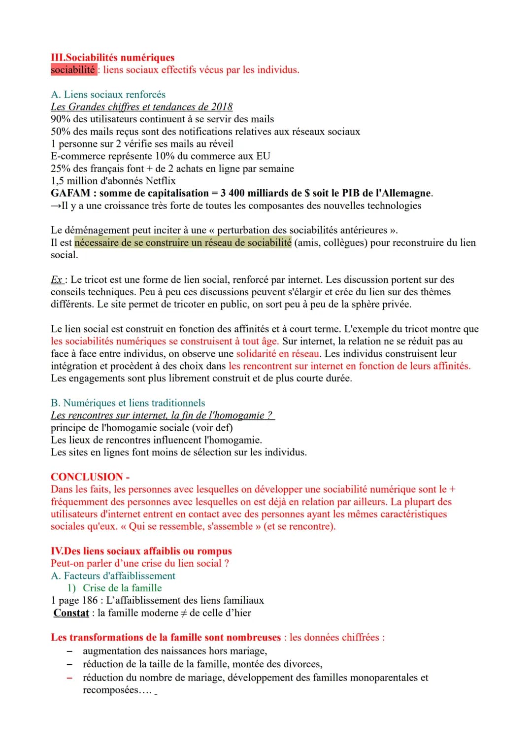 Cours SES << Comment se construisent et évoluent les liens sociaux ? »
En France, 1 personne sur 10 est en situation de solitude, d'isolemen
