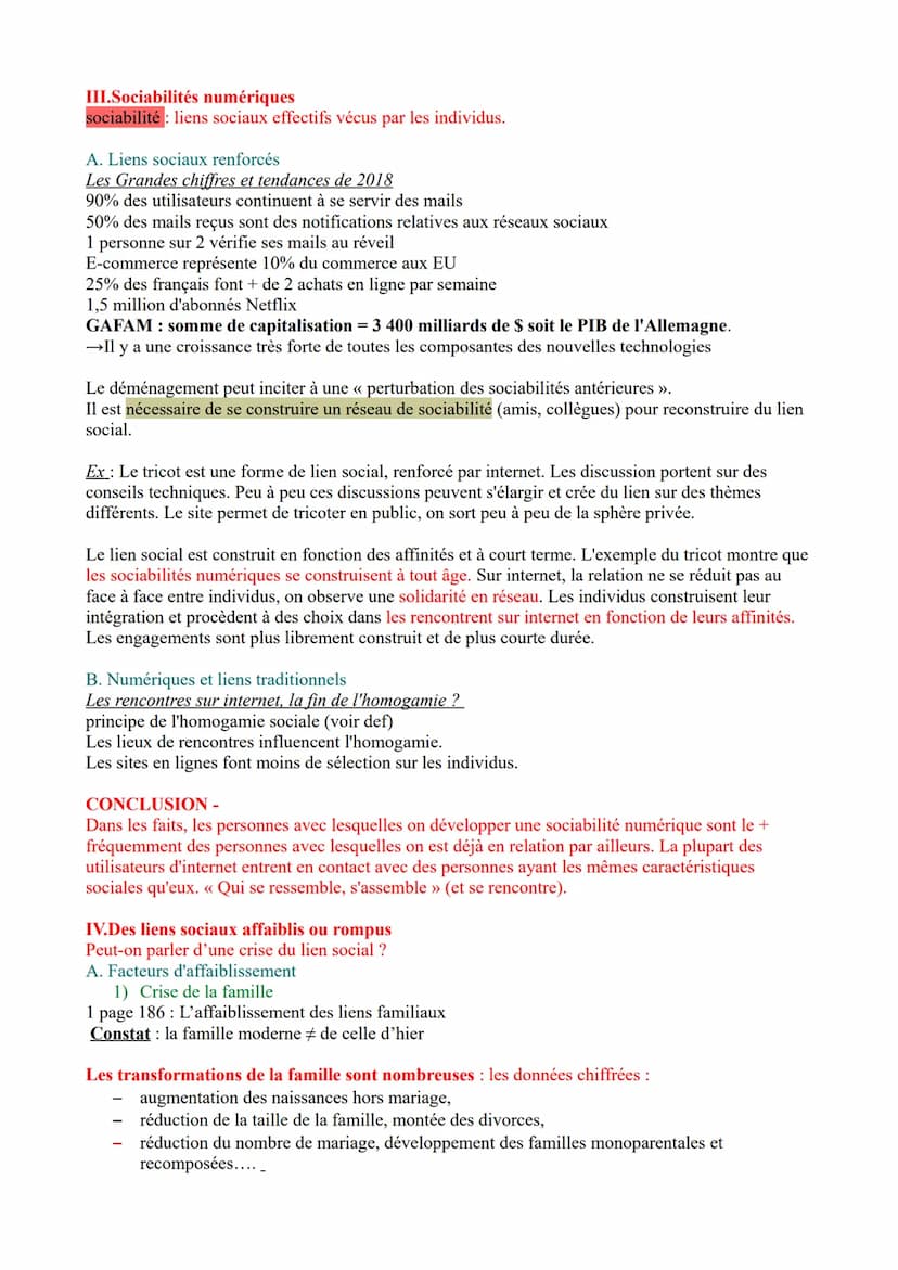 Cours SES << Comment se construisent et évoluent les liens sociaux ? »
En France, 1 personne sur 10 est en situation de solitude, d'isolemen