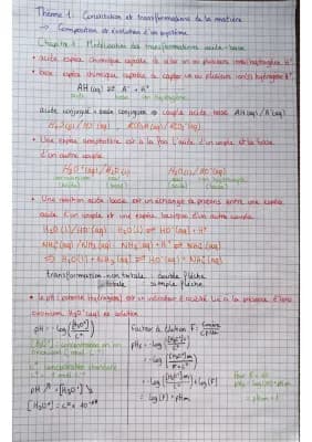 Know Chapitre 1 : Modélisation des transformations acide-base thumbnail