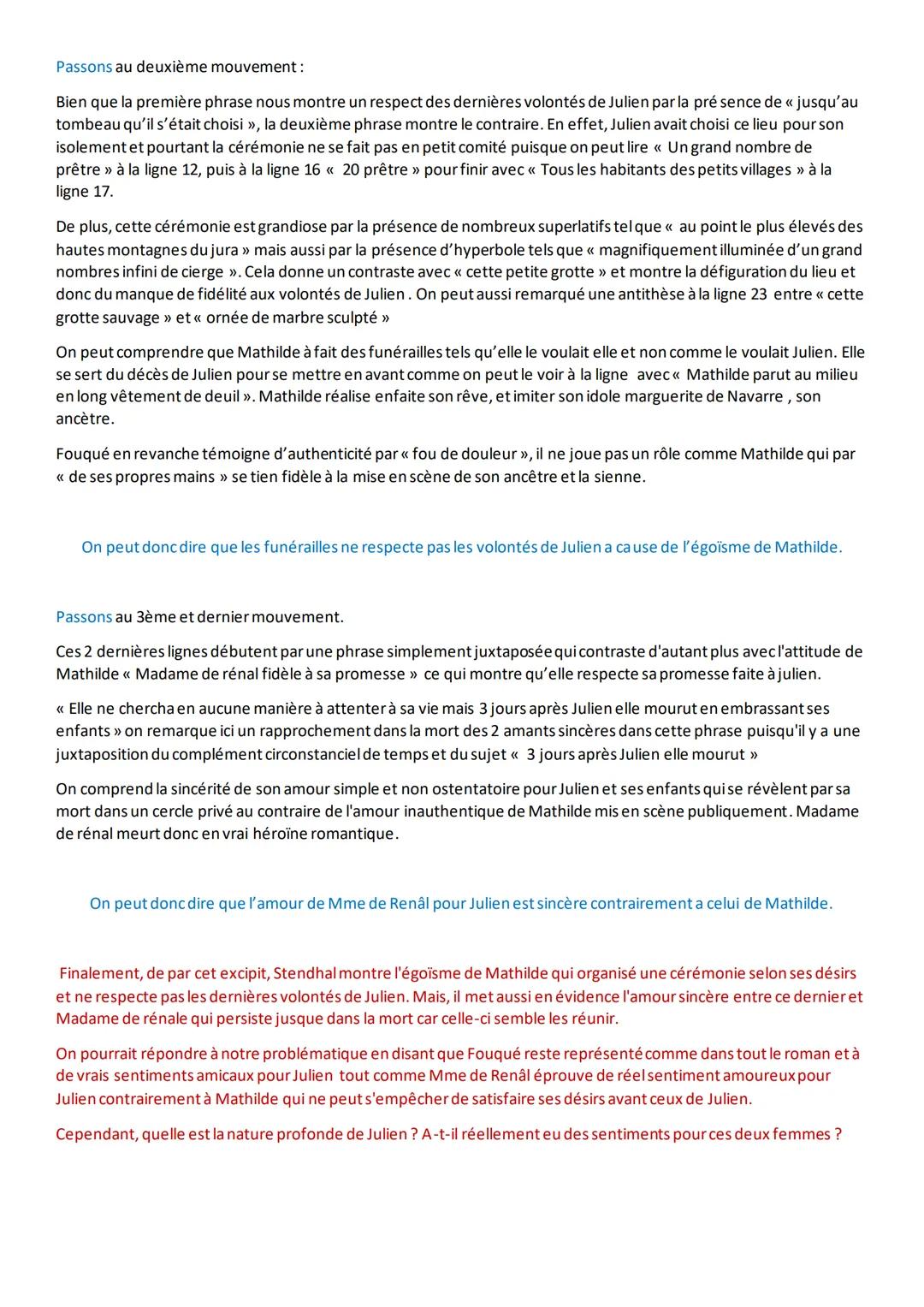# Analyse linéaire 8: L'excipit

L'analyse que je vais faire porte sur un extrait tiré du chapitre 45, du livre 2, du rouge et le noir écrit