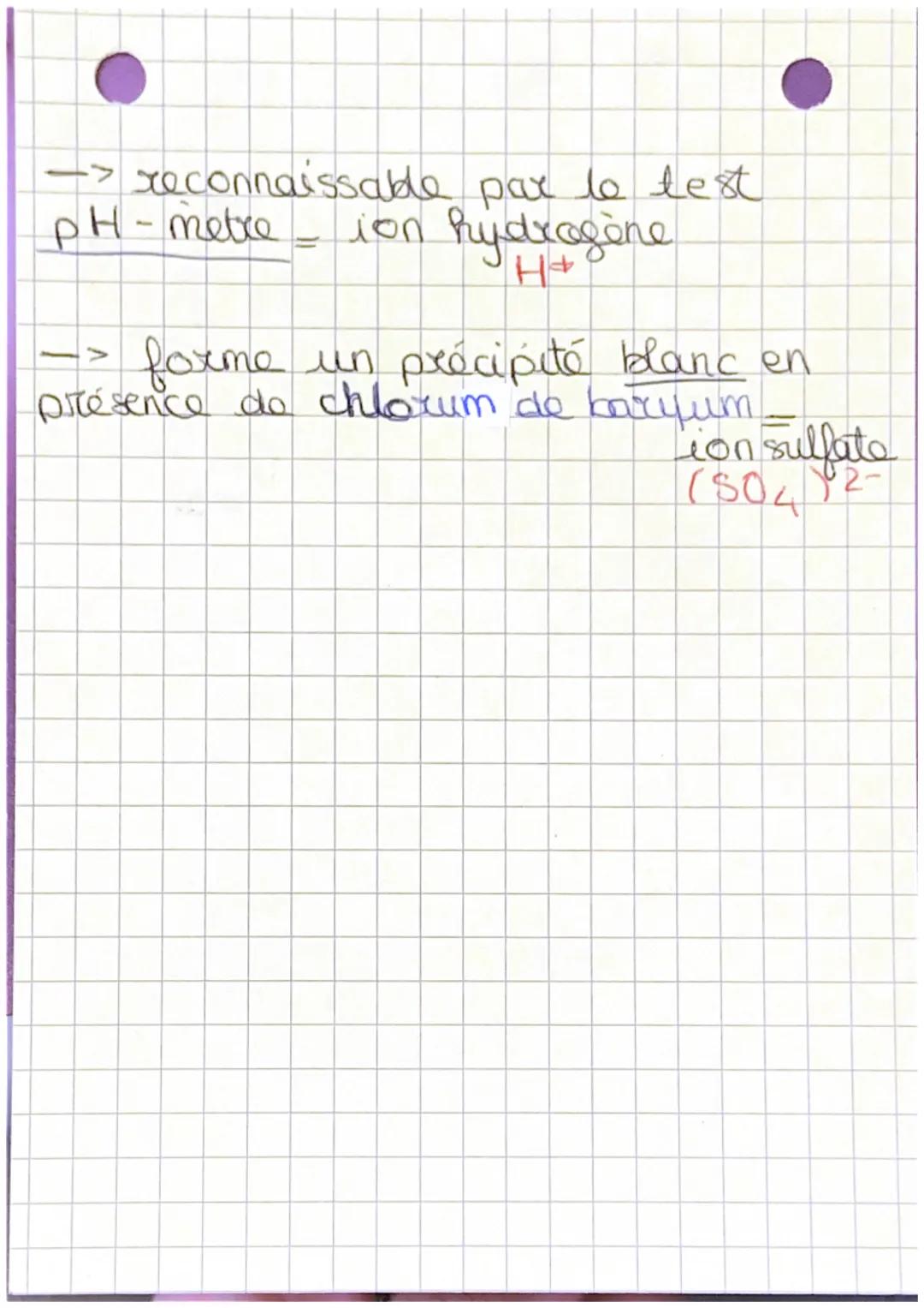# test de reconnaissance

des autres ions.

-> foxme un précipité bleu en
présence de saude = ion cuivre
$Cu^{2+}$

-> foxme un précipité ha