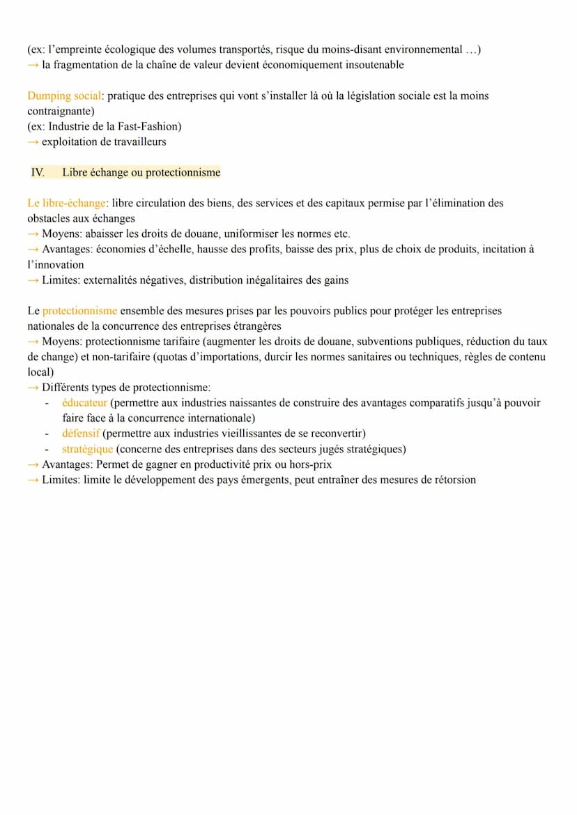 Les fondements du commerce international et de l'internationalisation de la production
I. Les fondements du commerce international
A.) L'éch