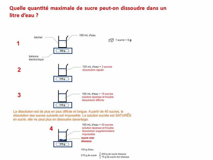 La solubilité
Les solutions
Solvants et solutés II. Les dosages du Champagne
Le dosage est la dernière touche apportée au vin de Champagne a
