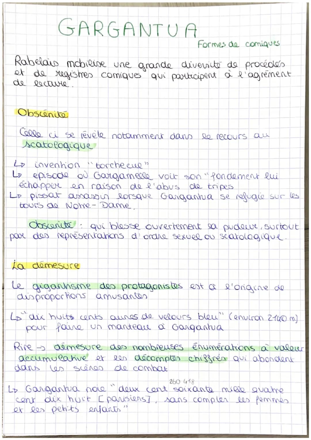 Sujet dissertation Gargantua corrigé PDF: Rire et Savoir avec Exemples