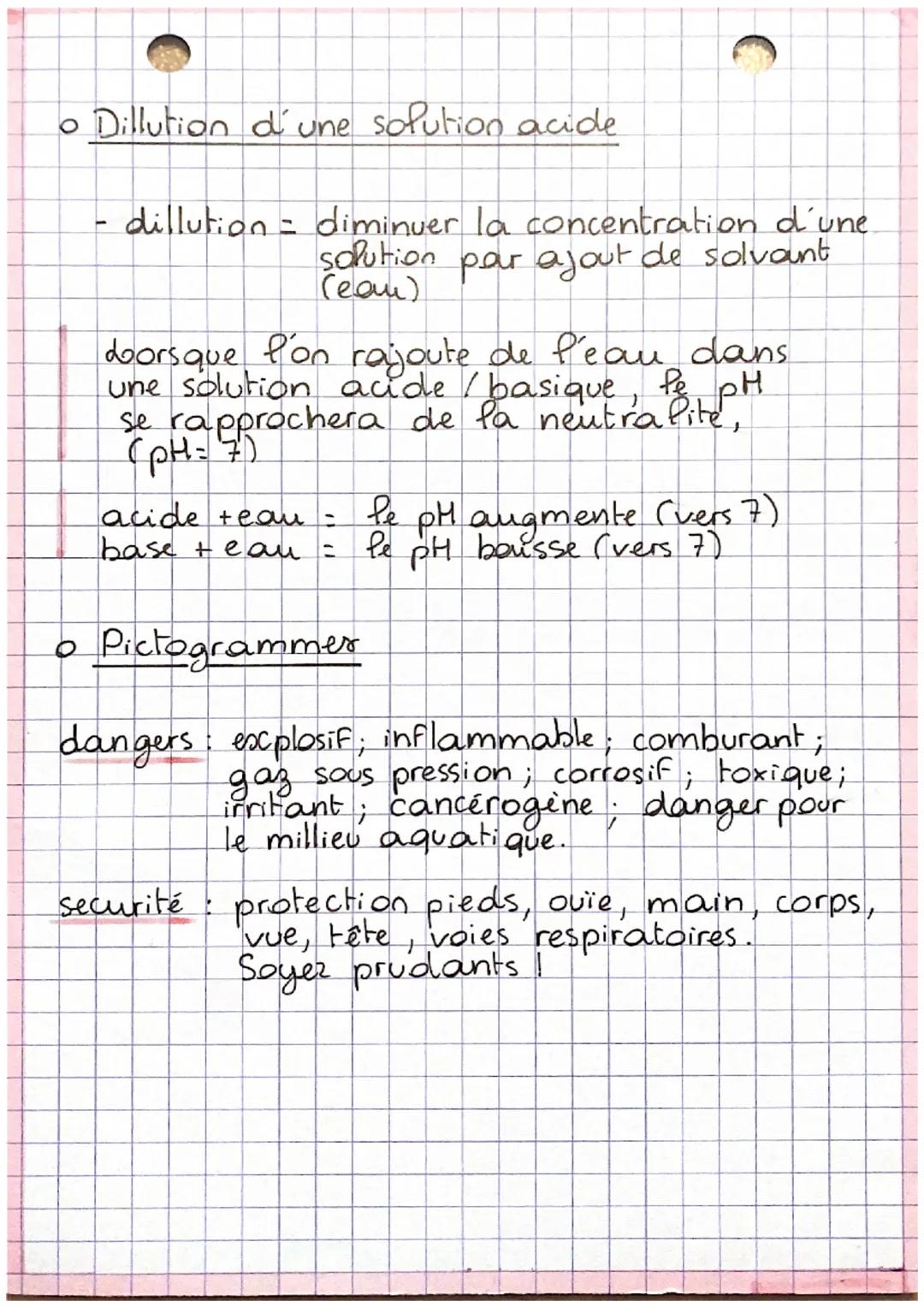 • Mesurer le pH (potentiel hydrogène)
permet de mesurer l'acidite/basicité
d'une solution
6
Solution acide: 0< pH <7
pH = 7
•Solution basiqu