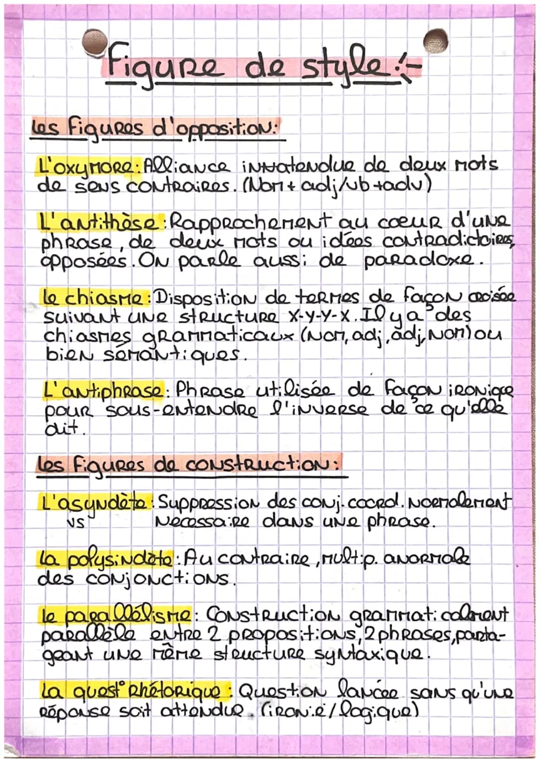 Figure de style=
les figures d'insistance
Répétition: Répétition d'un même not, même tournuRS,
d'une même phrase.
Anaphone Répetit en tête d