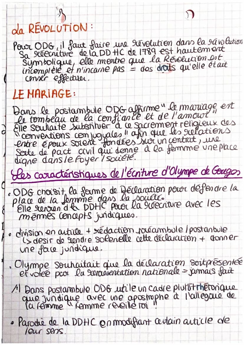 Clympe de
Gouges
femme le lettre, dramaturge, romancière, auteure
de pamplets (texte court violent et attaquant des
institutions ou des pers