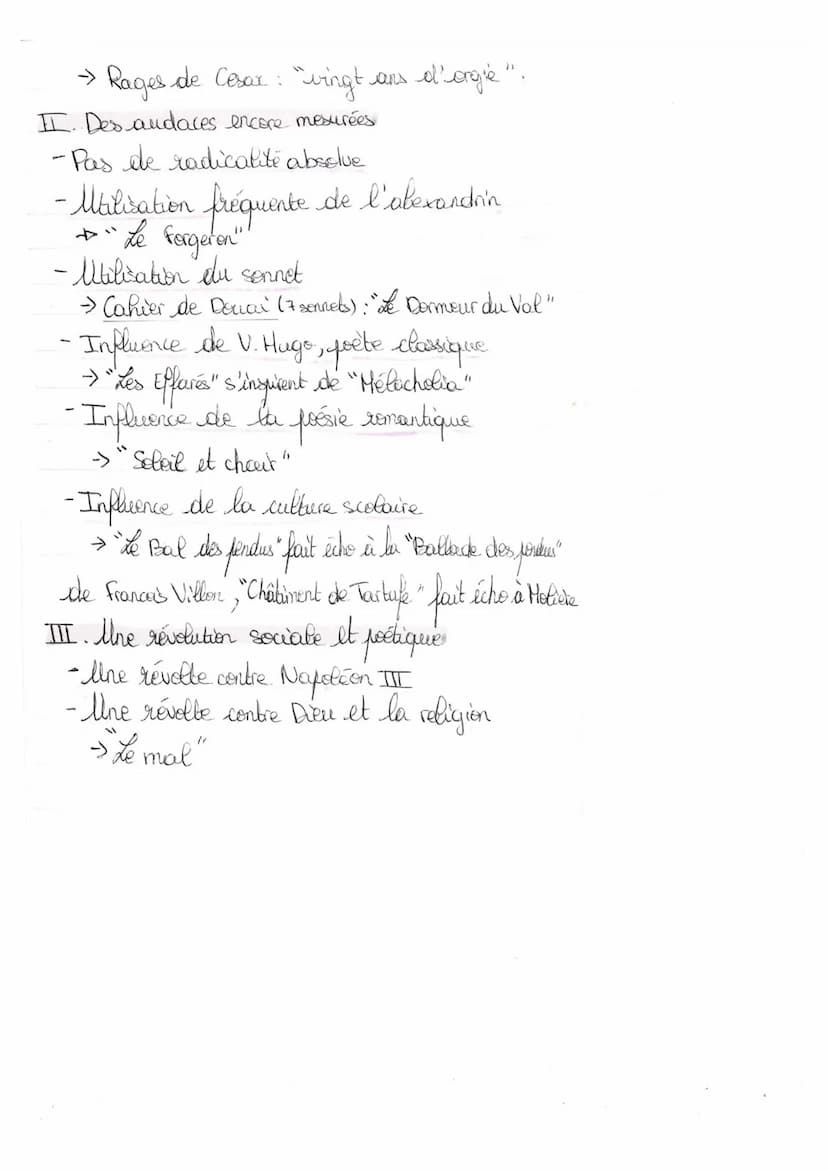 Cahier de Douai:
dissertation
Introduction:
Le XIX : siècle est celui des Révolutions. Lors de
ce siècle, le mouvement littéraire du symboli
