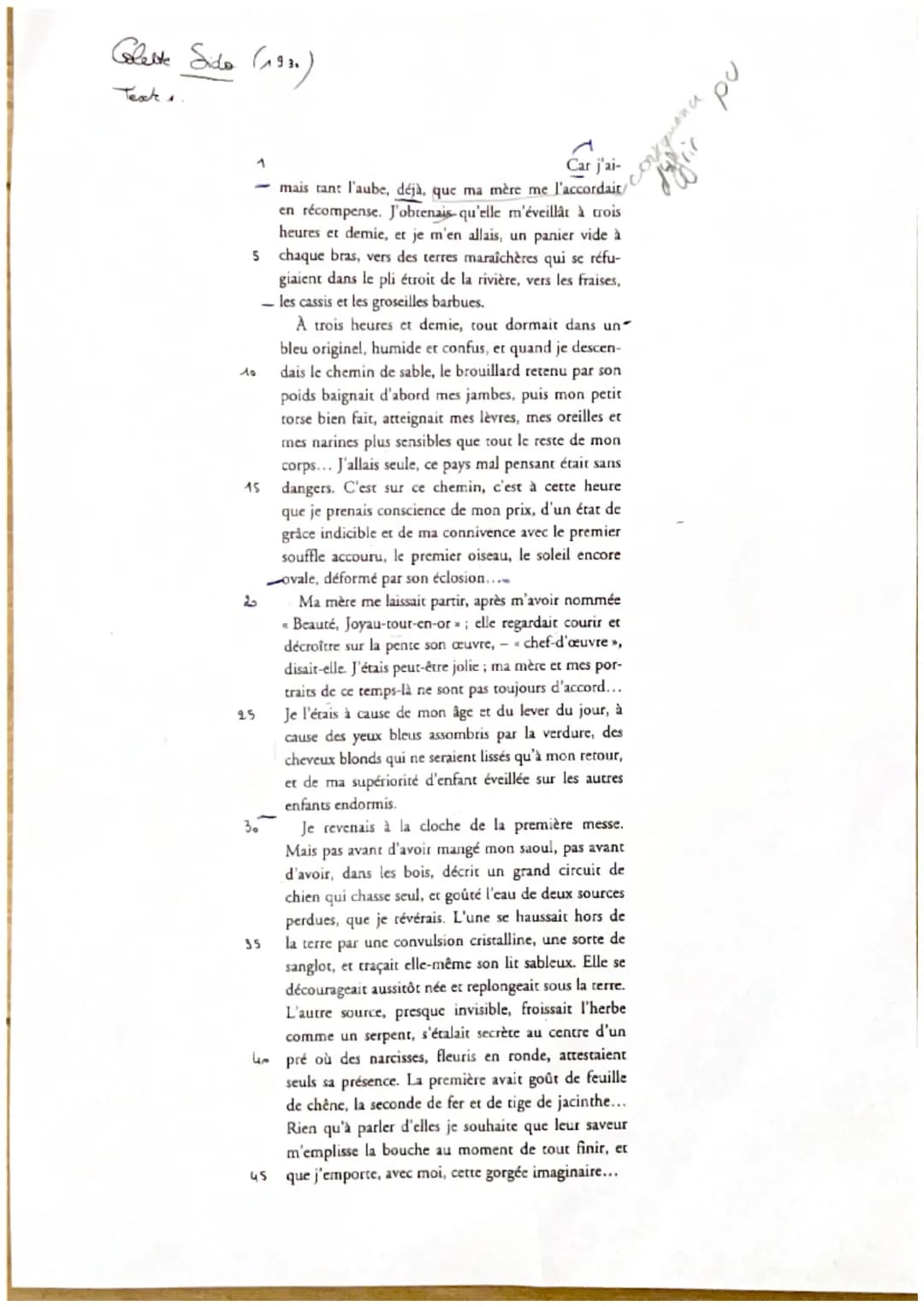 fiche de lecture
Car j'aime tant l'aube-
introduction
Sido publié en 1930, est un roman autobiographique de Colette qui raconte de façon
poe