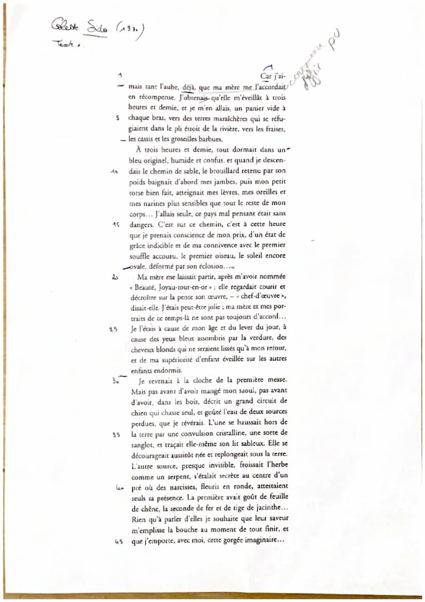 fiche de lecture
Car j'aime tant l'aube-
introduction
Sido publié en 1930, est un roman autobiographique de Colette qui raconte de façon
poe