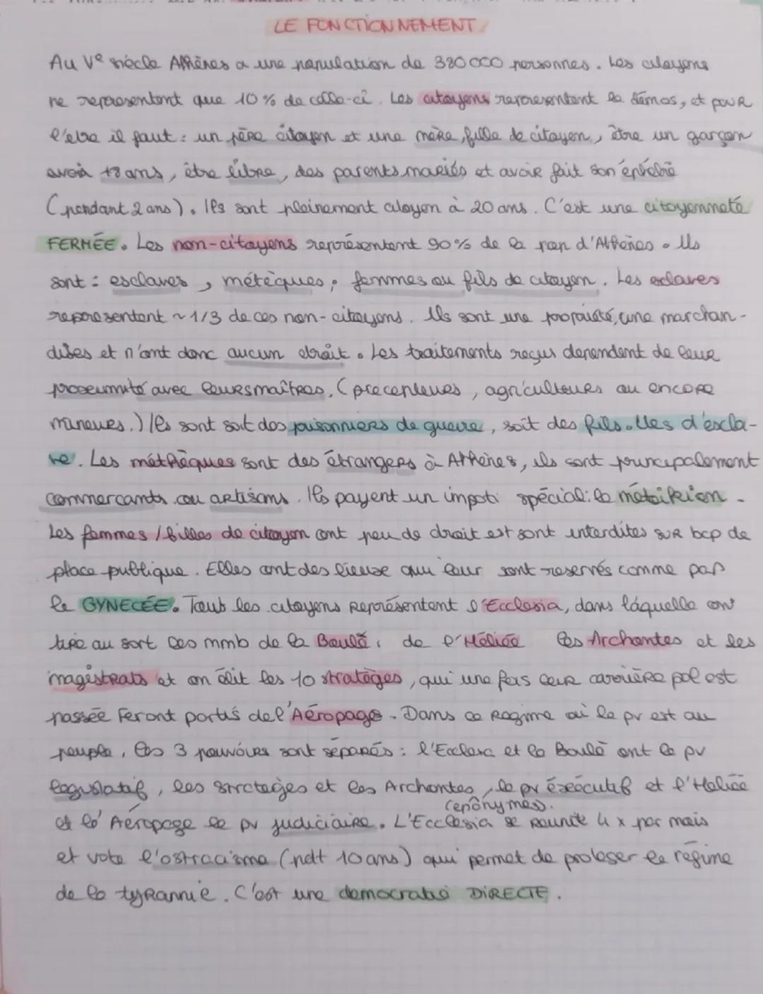 MGGSP Axe 3 la DEMOCRATIE
Il Democratic directe à Athènes au Vov. J.C..
LES ORIGINES
Avant d'être une démocratie, Athènes a
été une ptt le V