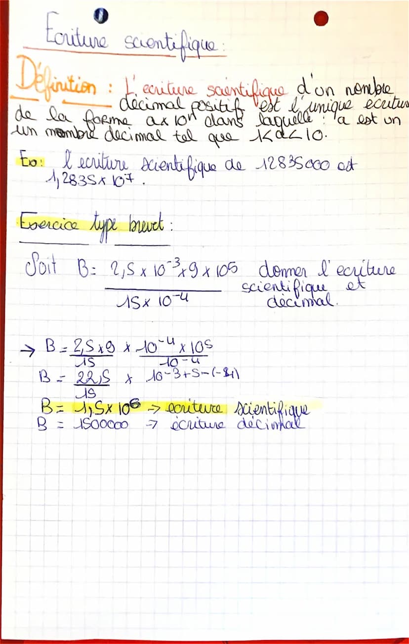 Les puissances
Calcul
sur les puissances:
Définition: Soit a un nombre at o un entier positif.
n
suppose a non puissance
noté an lon lit :<<