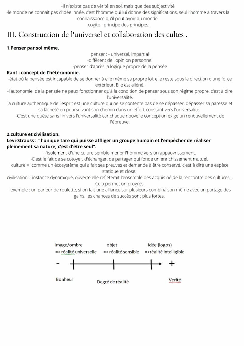 Chapitre 1: la culture, structure de la subjectivité ?
définition "la culture": - Éducation, pédagogie, demande un effort
- sens anthologiqu