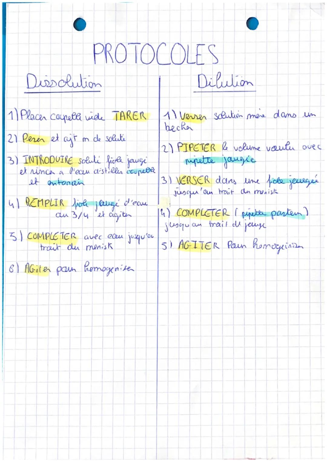 • SPE PHYSIQUE
CHAP1 Outils de description d'un
Système - chimique
Concentration d'une espece en solution.
Cm
-> Concentration en masse
L> d