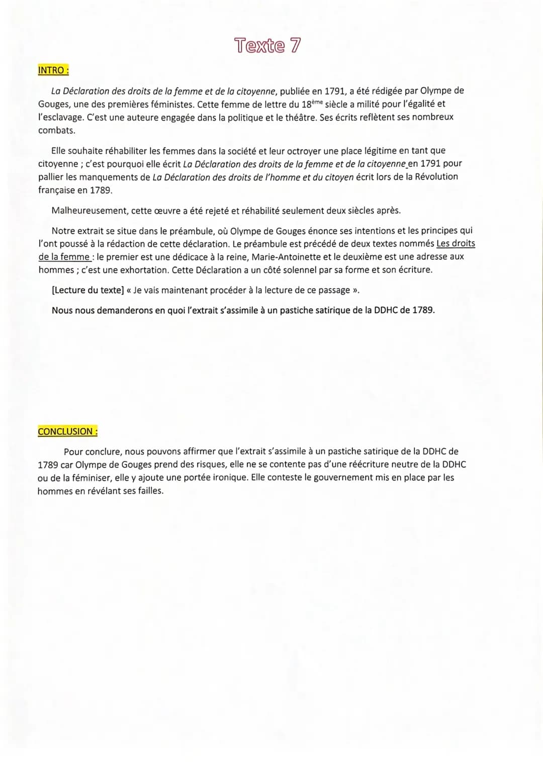 Vec
juridique
wythme
terraire +
adj hyp, élogo sa
Texte 7
solennel
À décréter par l'Assemblée nationale dans ses dernières séances ou dans c