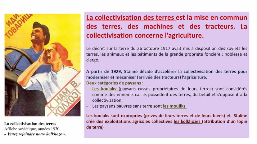 H2 Démocraties et expériences totalitaires 1919-1939
444
XX
HA
BBJYK STALINB ESQ OLSUN!
СЛАВА ВЕЛИКОМУ
СТАЛИНУ!
1917
URSS
Union soviétique
o