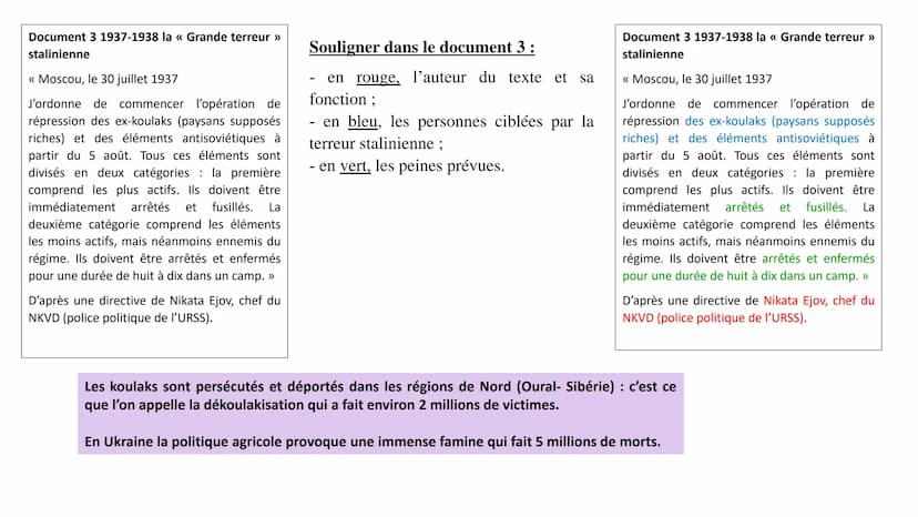 H2 Démocraties et expériences totalitaires 1919-1939
444
XX
HA
BBJYK STALINB ESQ OLSUN!
СЛАВА ВЕЛИКОМУ
СТАЛИНУ!
1917
URSS
Union soviétique
o