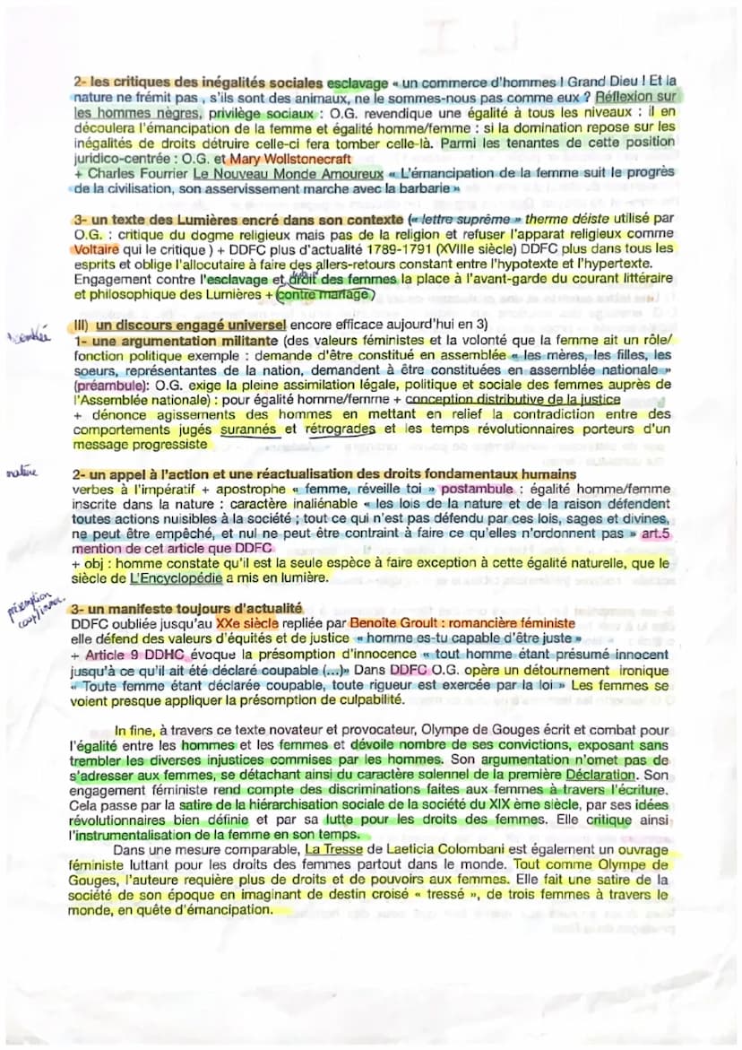 L.I
A la fin du XVIII ème siècle, à l'heure de la Révolution française, de la publication de la
Déclaration des Droits de l'homme et du cito