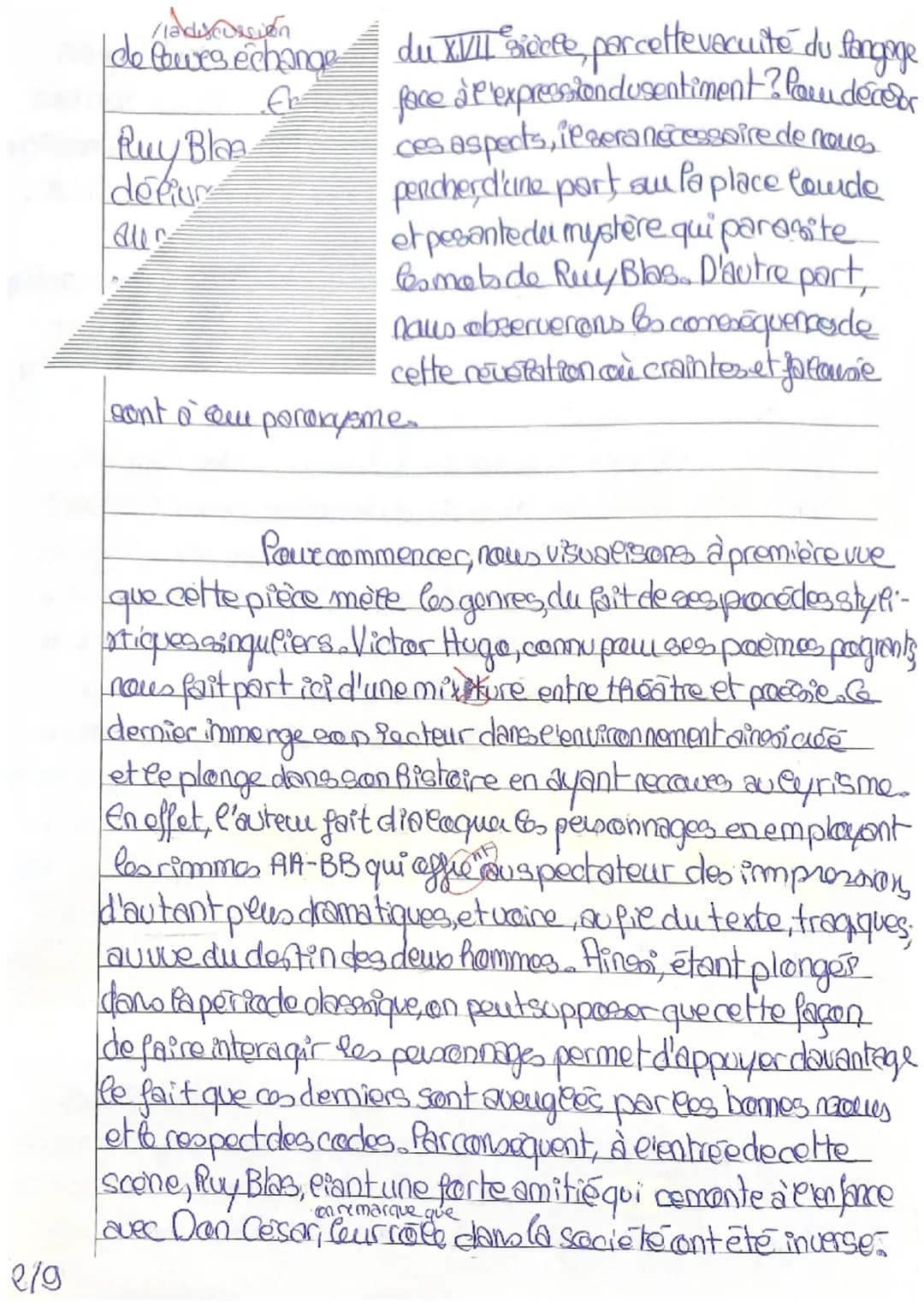 Note:
CAP
1/20
T. Bien
Commentaire de texte.
Ruy Blas, Victor Hugo,
Acte Iscene 3, 1838
No
Paire, dovient laquais
Star Quie mandaine
Creativ