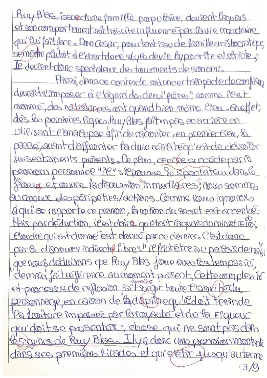 Note:
CAP
1/20
T. Bien
Commentaire de texte.
Ruy Blas, Victor Hugo,
Acte Iscene 3, 1838
No
Paire, dovient laquais
Star Quie mandaine
Creativ