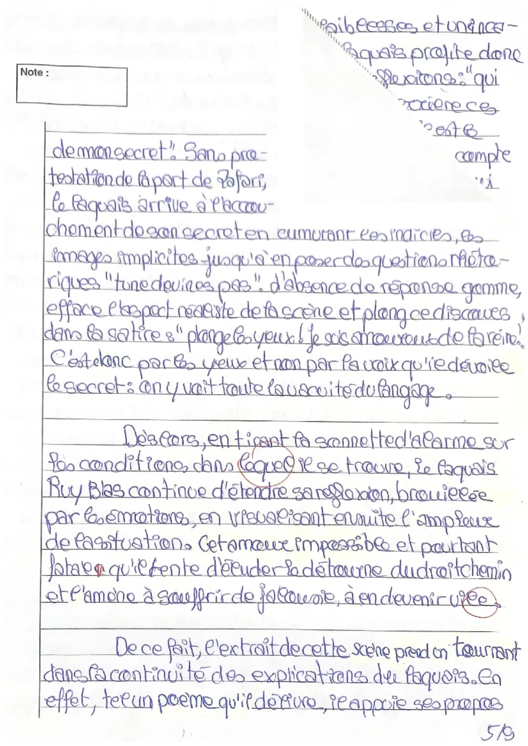 Note:
CAP
1/20
T. Bien
Commentaire de texte.
Ruy Blas, Victor Hugo,
Acte Iscene 3, 1838
No
Paire, dovient laquais
Star Quie mandaine
Creativ