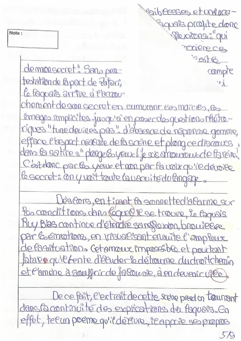 Note:
CAP
1/20
T. Bien
Commentaire de texte.
Ruy Blas, Victor Hugo,
Acte Iscene 3, 1838
No
Paire, dovient laquais
Star Quie mandaine
Creativ
