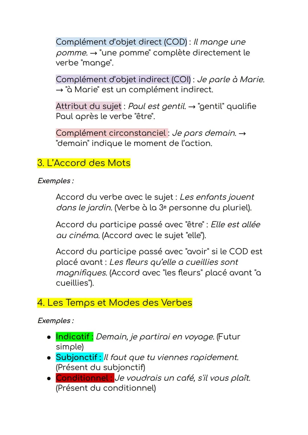Grammaire:

1. Les Classes Grammaticales
Définition:
Les classes grammaticales sont les catégories auxquelles
appartient un mot selon sa nat