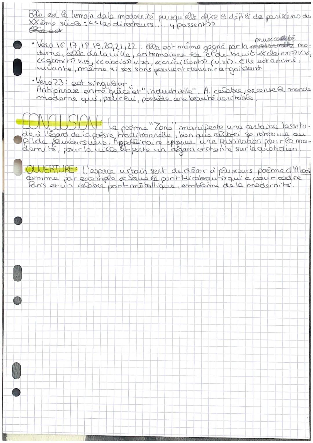 # "Zone"

INTRO: Guillaume Paulinaire incarne "lesprit nouveaux selon l'expression
qu'il utilisera brs d'une conference en 1917. Dans son re