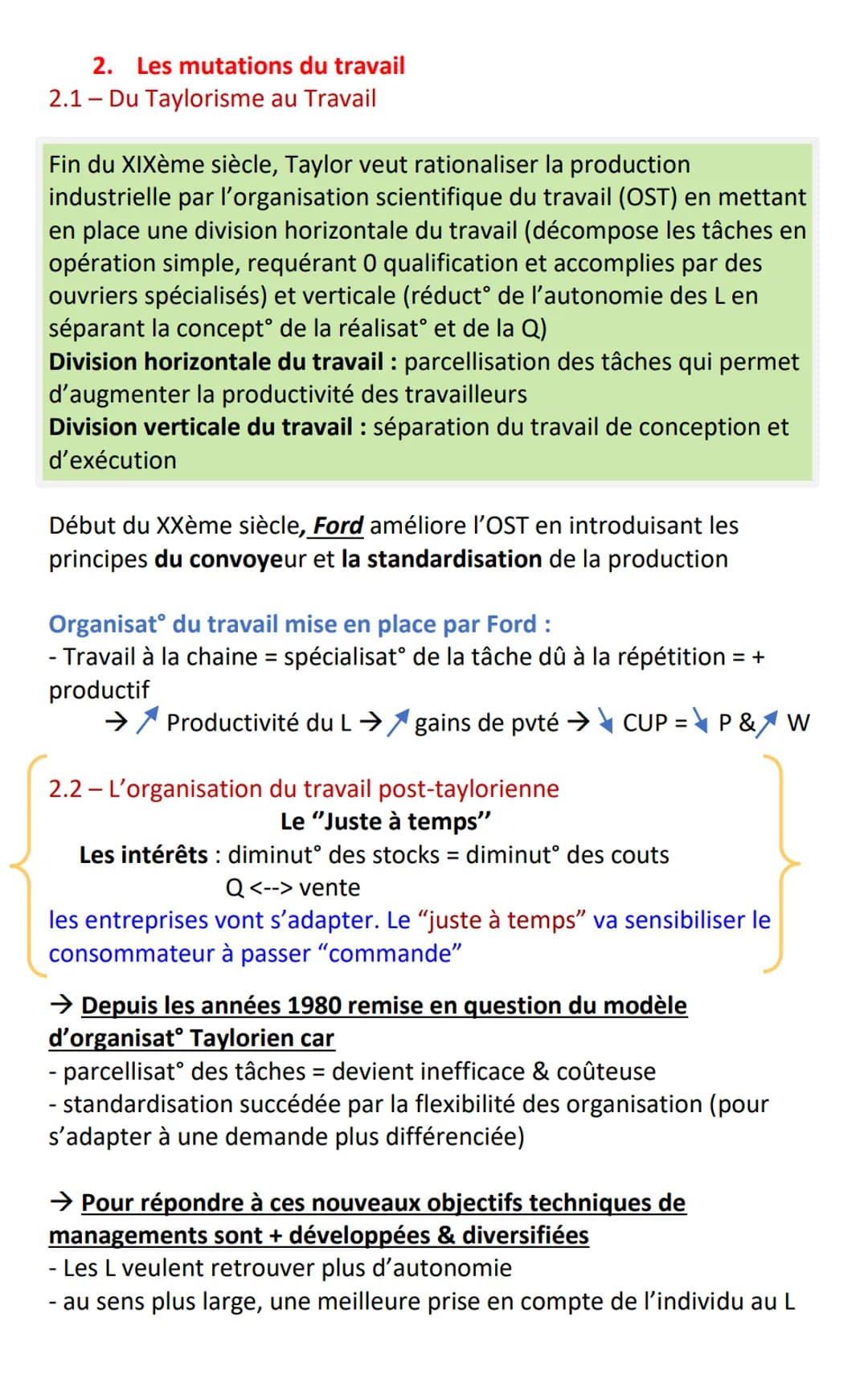 Chapitre 5: Mutation du travail
Intro :
Caisses Automatique = Substitution du L par le K (technique) = PT
→ Digitalisation croissante
SMITH: