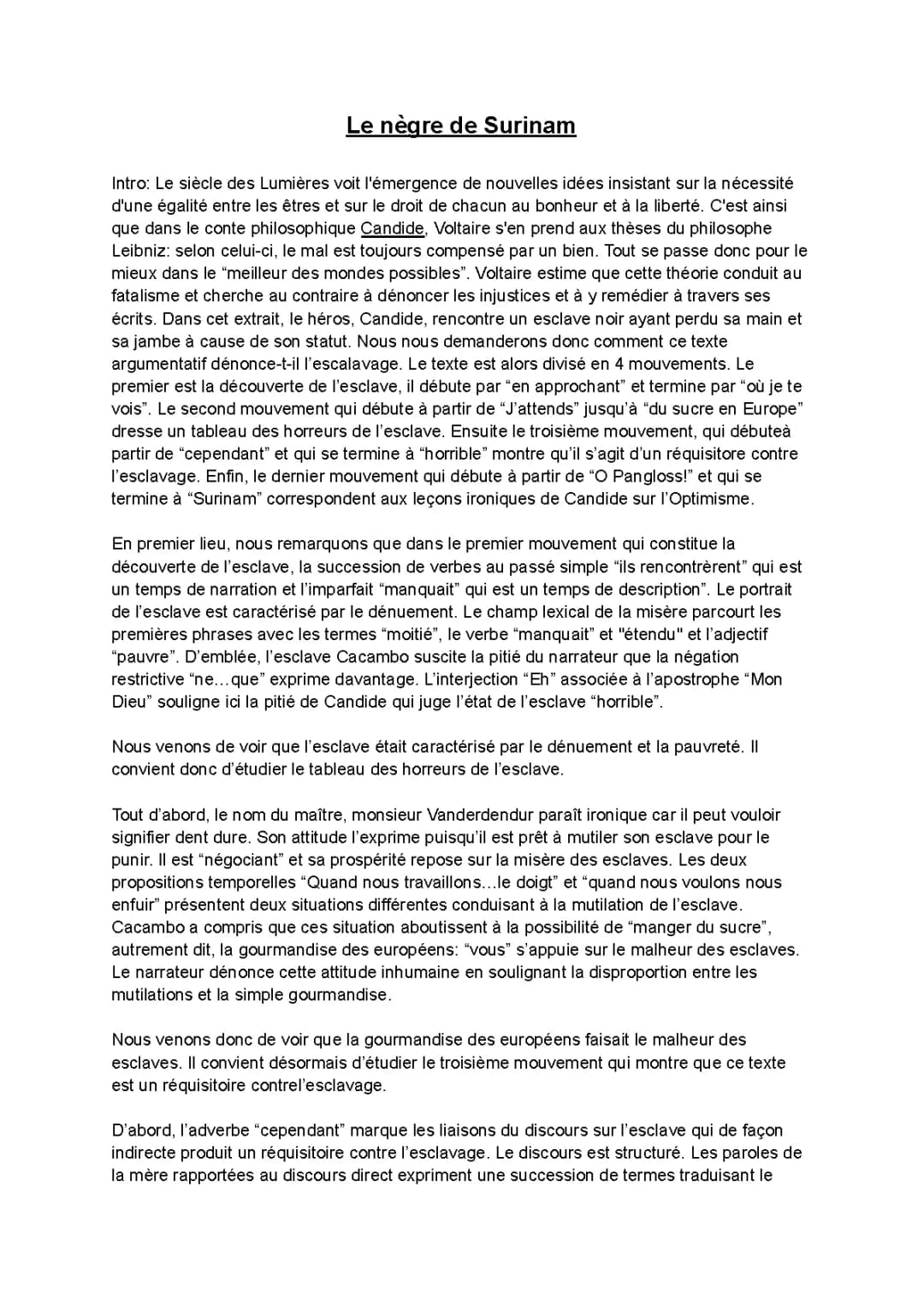 Candide Chapitre 19 : Analyse et Signification PDF