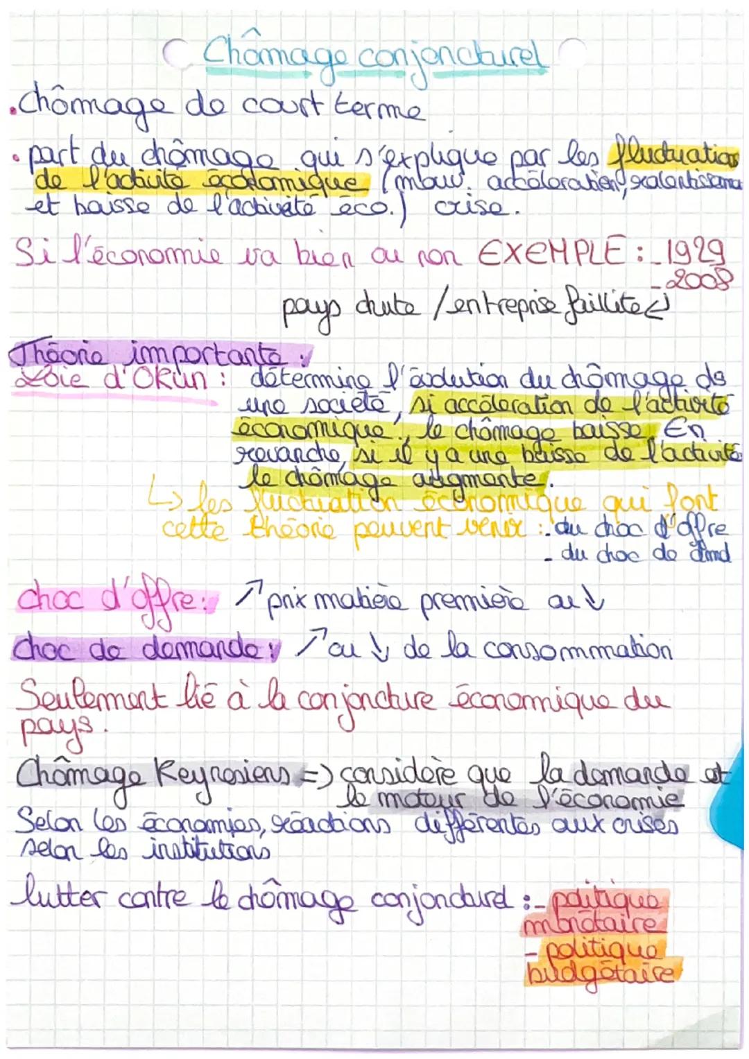 # Chômage

3 critères prêtre au diêmage: - sans emploi
 - disponible
 -Sectordre d'amplas

BIT/bureau international du travail) =) enquête e