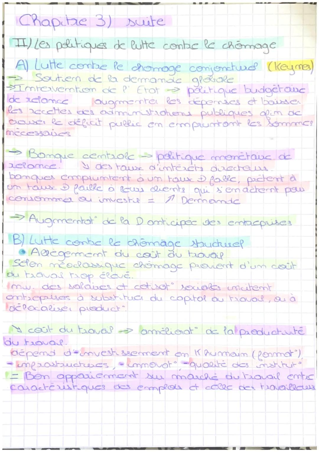 # SES Chapitre 3 Le chômage

Chomoge: ensemble des persones sams
empla, a la recherche d'um emploi et disponibles
pour l'occuper. Chomewas f