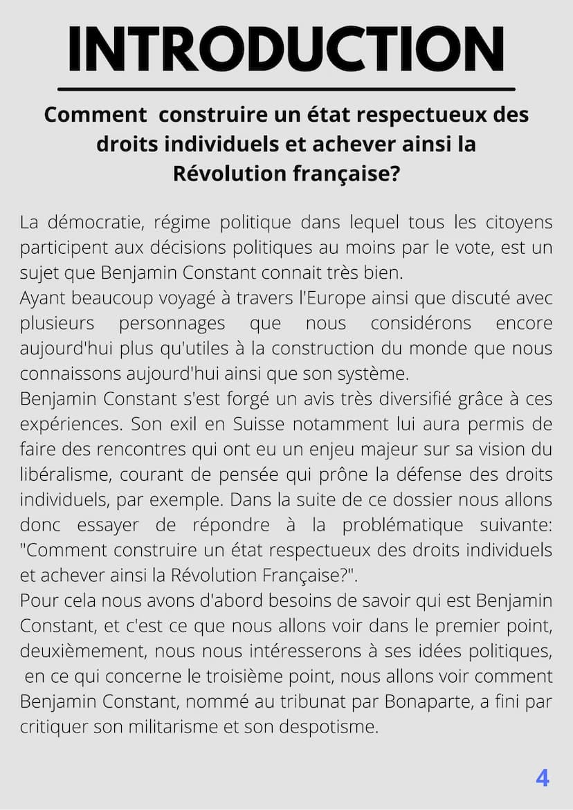 PARTICIPER OU ÊTRE
REPRÉSENTÉ
BENJAMIN
CONSTANT
25 Octobre 1767 - 8 Décembre
1830 SPÉCIALITÉ HGGSP
ANNÉE SCOLAIRE 2021-2022
MAÏWENN BBLS
▲▲▲