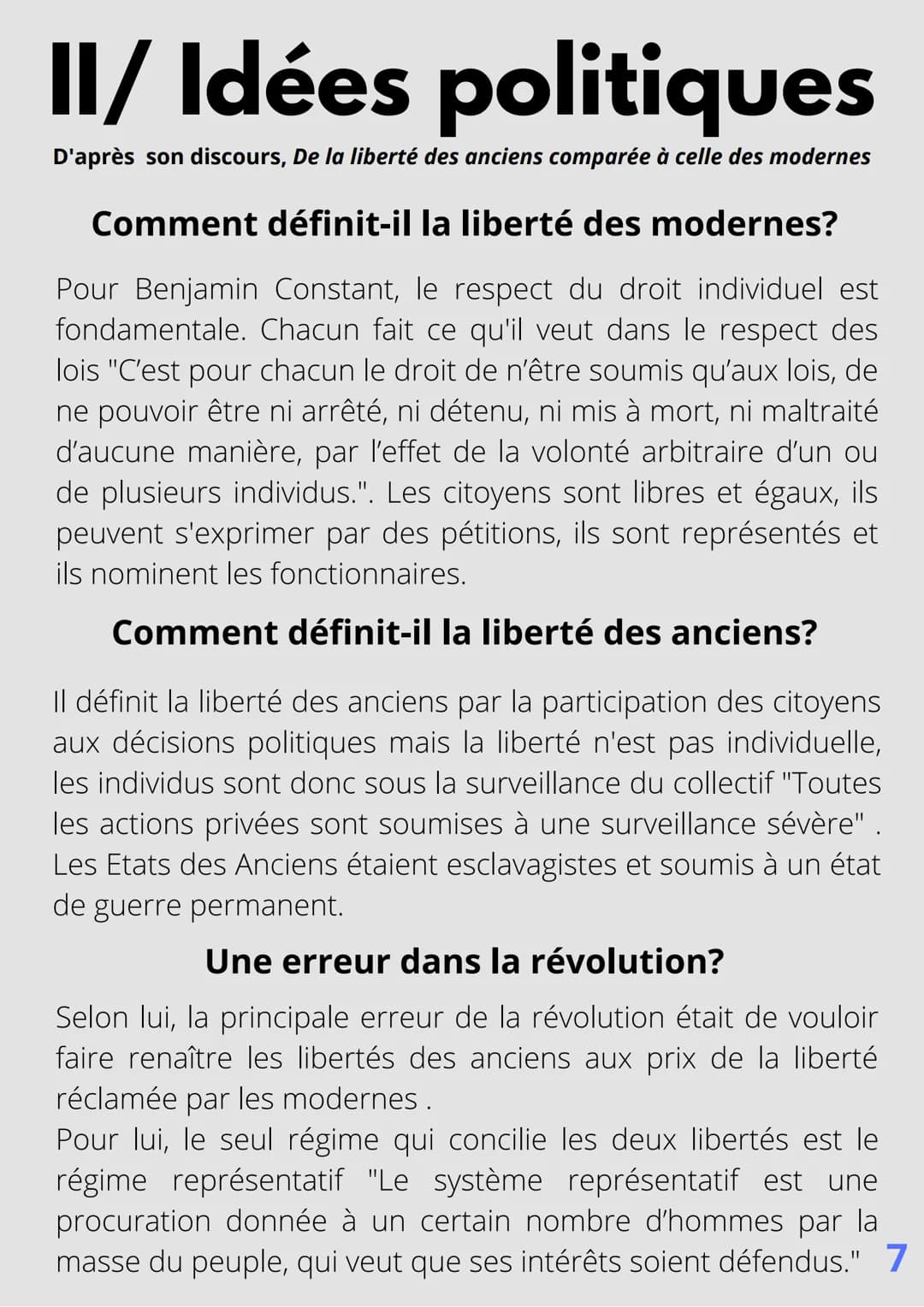 PARTICIPER OU ÊTRE
REPRÉSENTÉ
BENJAMIN
CONSTANT
25 Octobre 1767 - 8 Décembre
1830 SPÉCIALITÉ HGGSP
ANNÉE SCOLAIRE 2021-2022
MAÏWENN BBLS
▲▲▲