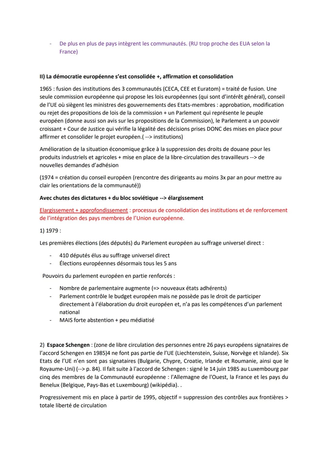 L'UE et la Démocratie
Intro :
<< L'Europe se fera dans les crises et elle sera à la somme des solutions apportées à ces
crises. »> Jean Monn