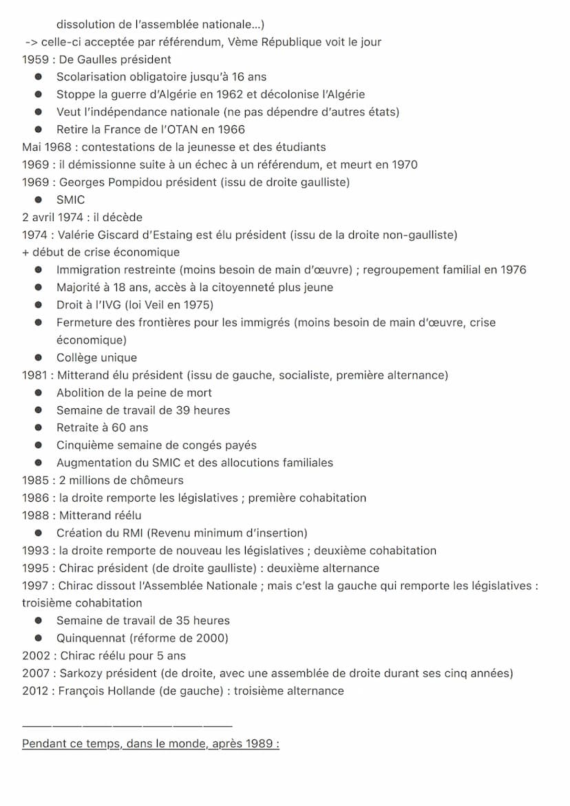 Histoire 3ème
1914: Attentat à Sarajevo; assassinat de l'héritier du trône d'Autriche-Hongrie (François
Ferdinand)
PREMIÈRE GUERRE MONDIALE
