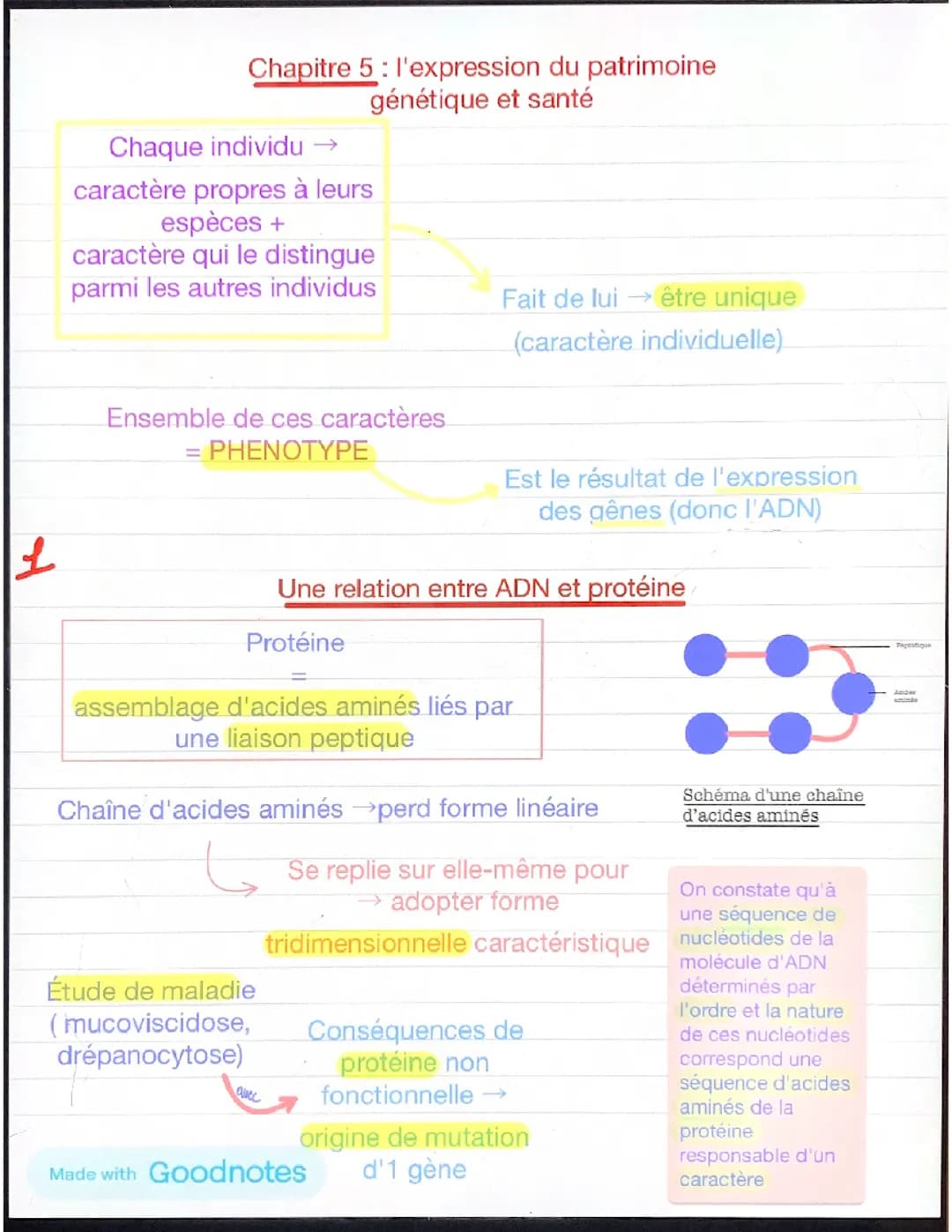 Expression du patrimoine génétique et santé 