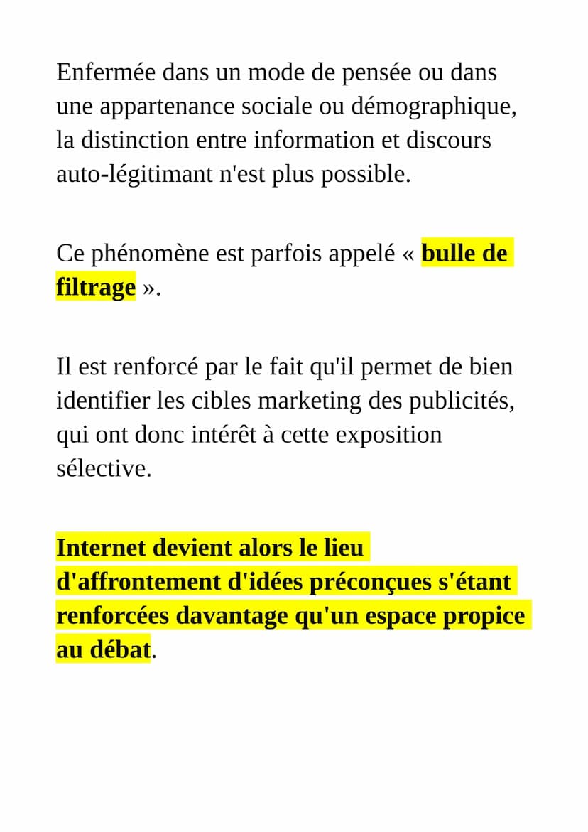 L'information à l'heure d'internet
vers une information fragmentée
et horizontale ?
Avec Internet, les pratiques de
l'information se sont pr