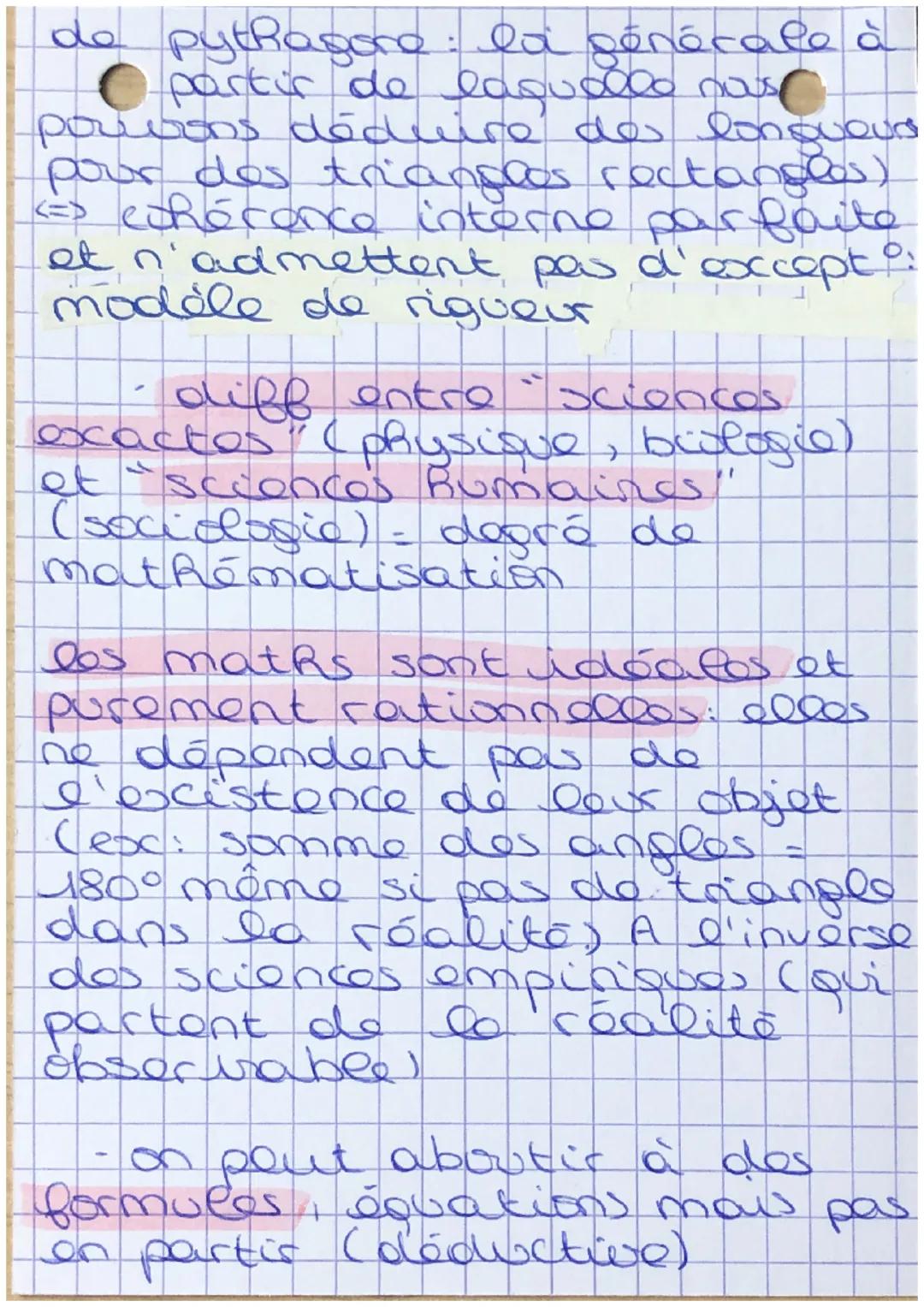 # Lo science
A
- synonyme de connaissance, la
science désigne ajd certains.
domaines du savas qui se
distinguent par laut excactitude
et leu