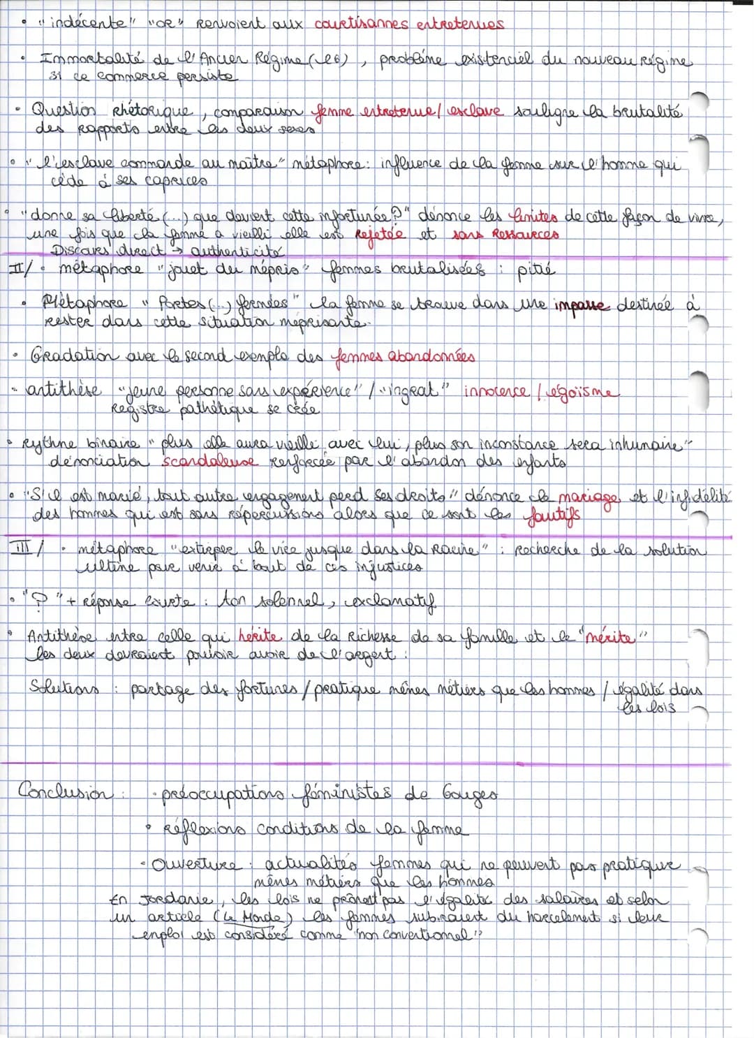 Extrait du postambule, DDFC tate 3
Olympe De Gouges.
G
Sous l'ancien régime, tout était vicieux, tout était coupable ; mais ne pourrait-on p