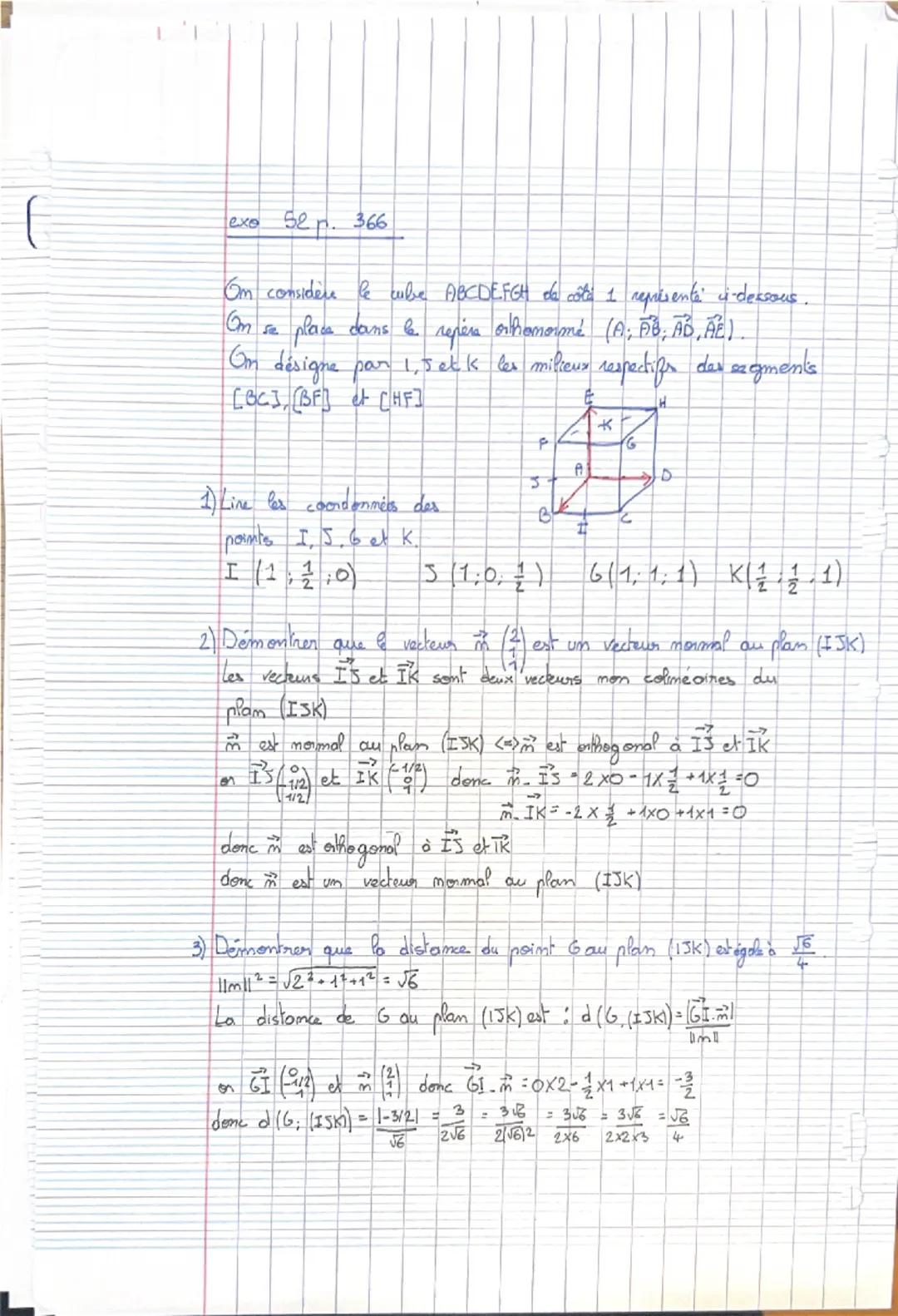 TMATIIS2
Chapitre 08 : cours
2020-2021
Orthogonalité et distances dans l'espace
I Produit scalaire dans l'espace
1) Définition
Définition 1
