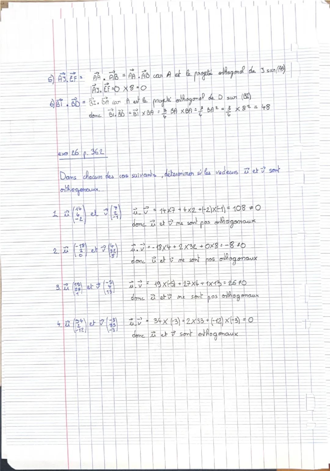 TMATIIS2
Chapitre 08 : cours
2020-2021
Orthogonalité et distances dans l'espace
I Produit scalaire dans l'espace
1) Définition
Définition 1

