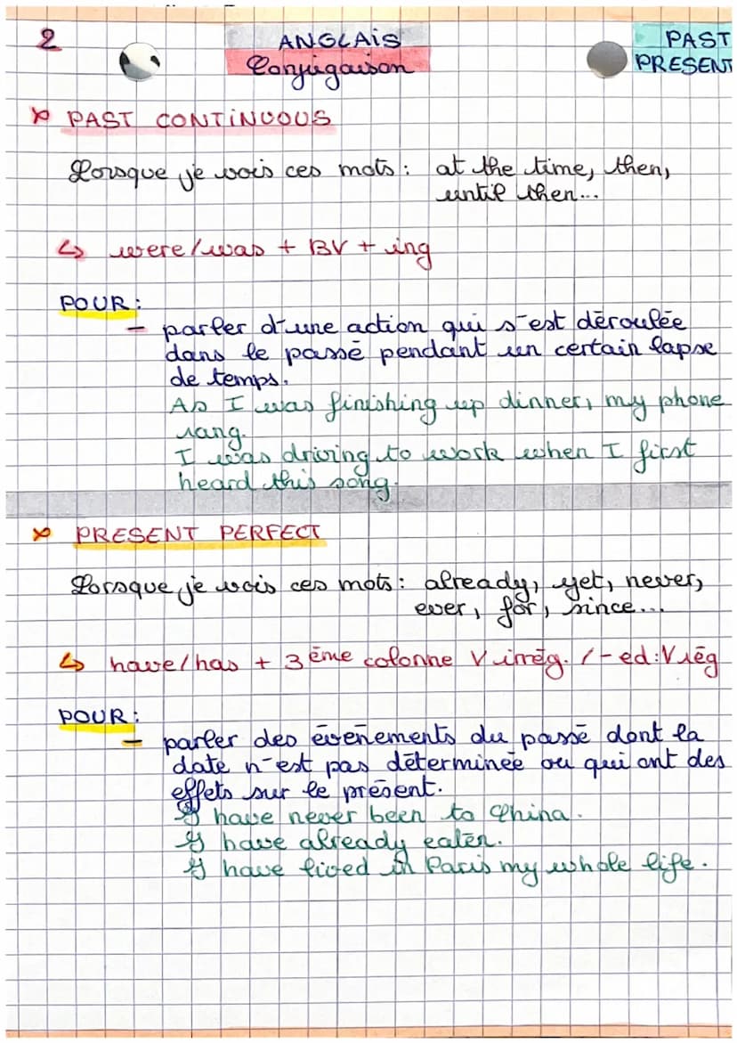 A
C
ANGLAIS
Conjugaison
PAST PERFECT (passe composé)
Lorsque je vois ces mots
vois ces mots: at the time, before,
then, until then...
:
↳ ha