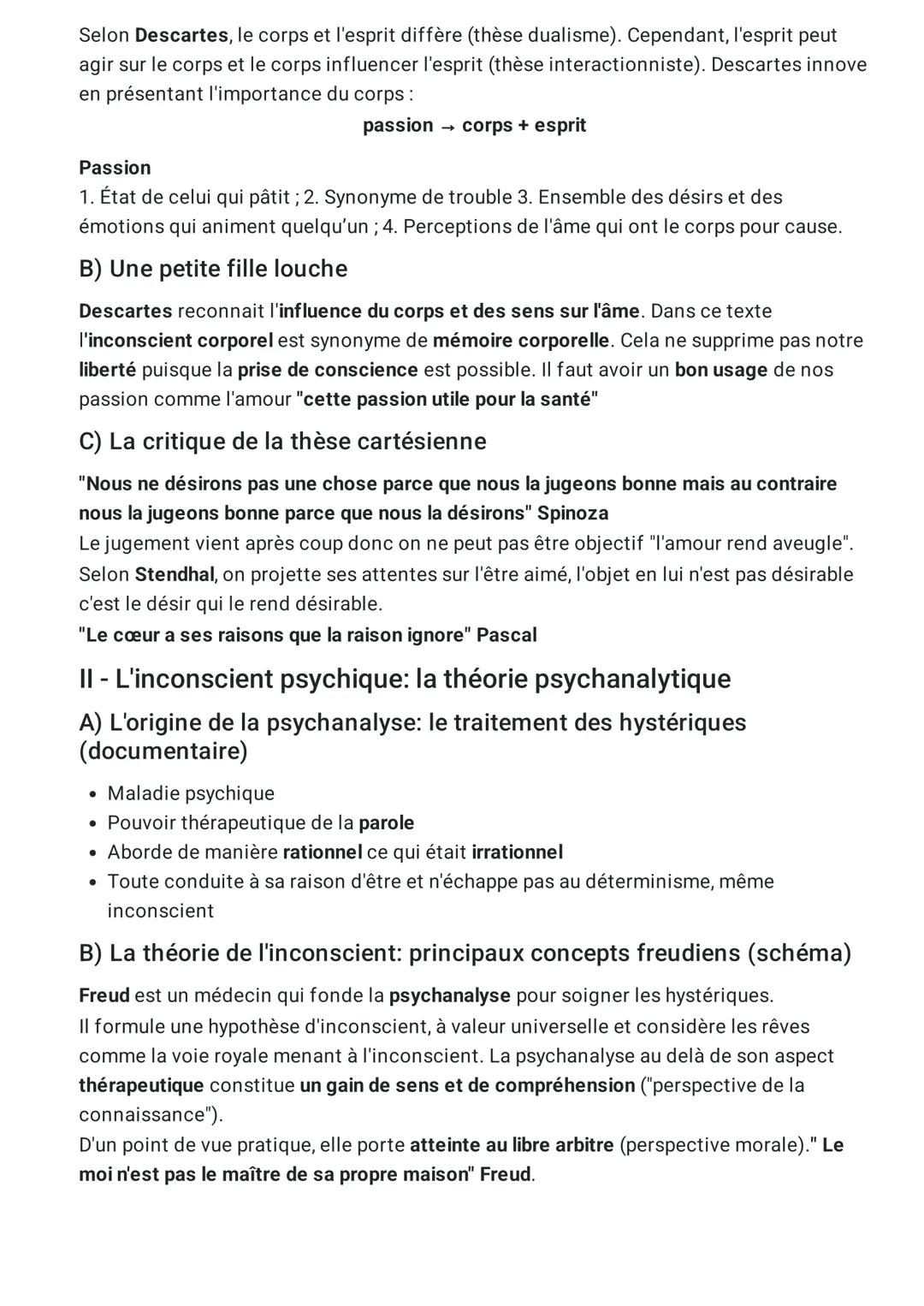 # La conscience, l'inconscient et
le temps

A - La conscience est le propre de l'homme : de quelles
connaissances la conscience est-elle la 