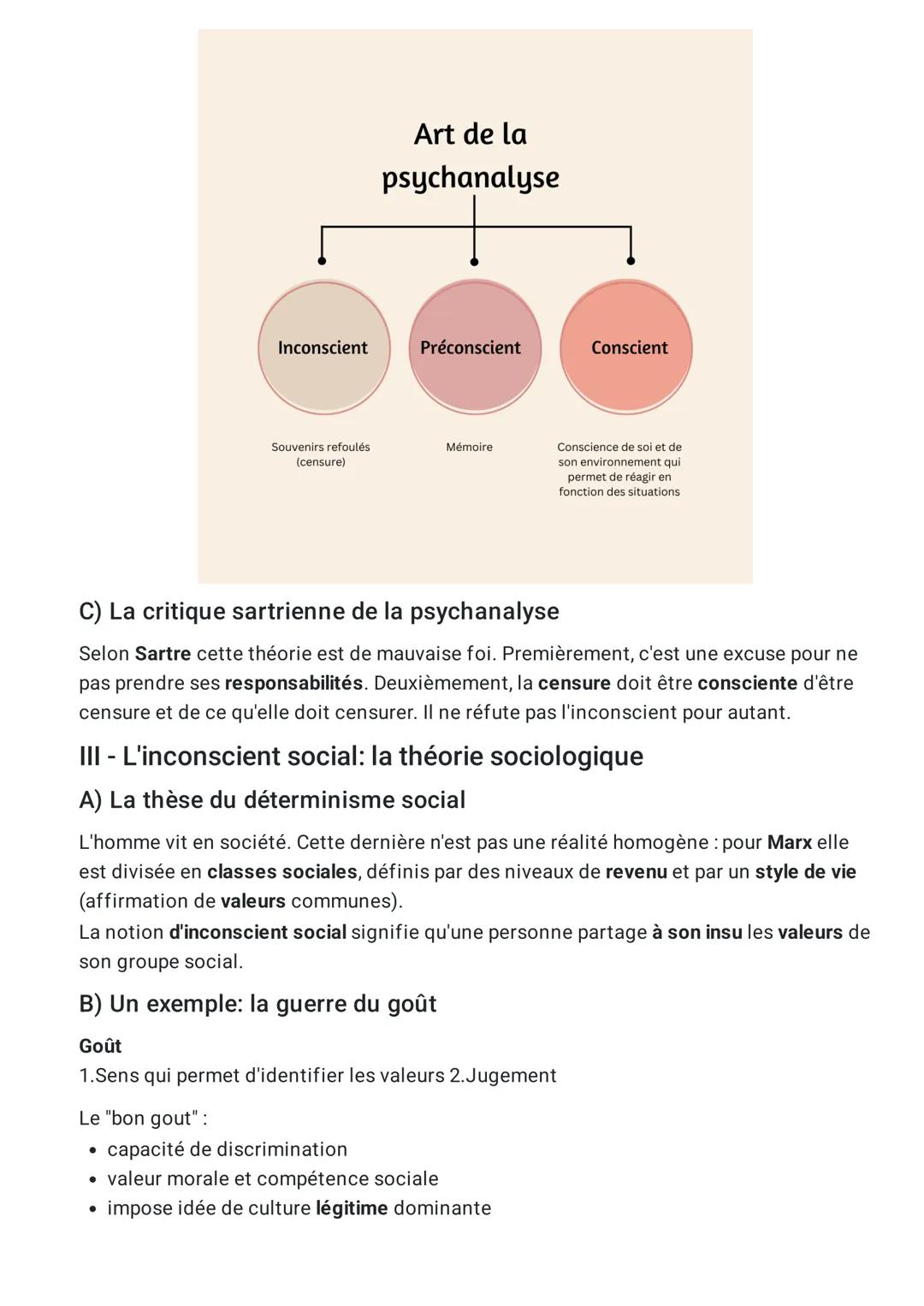# La conscience, l'inconscient et
le temps

A - La conscience est le propre de l'homme : de quelles
connaissances la conscience est-elle la 