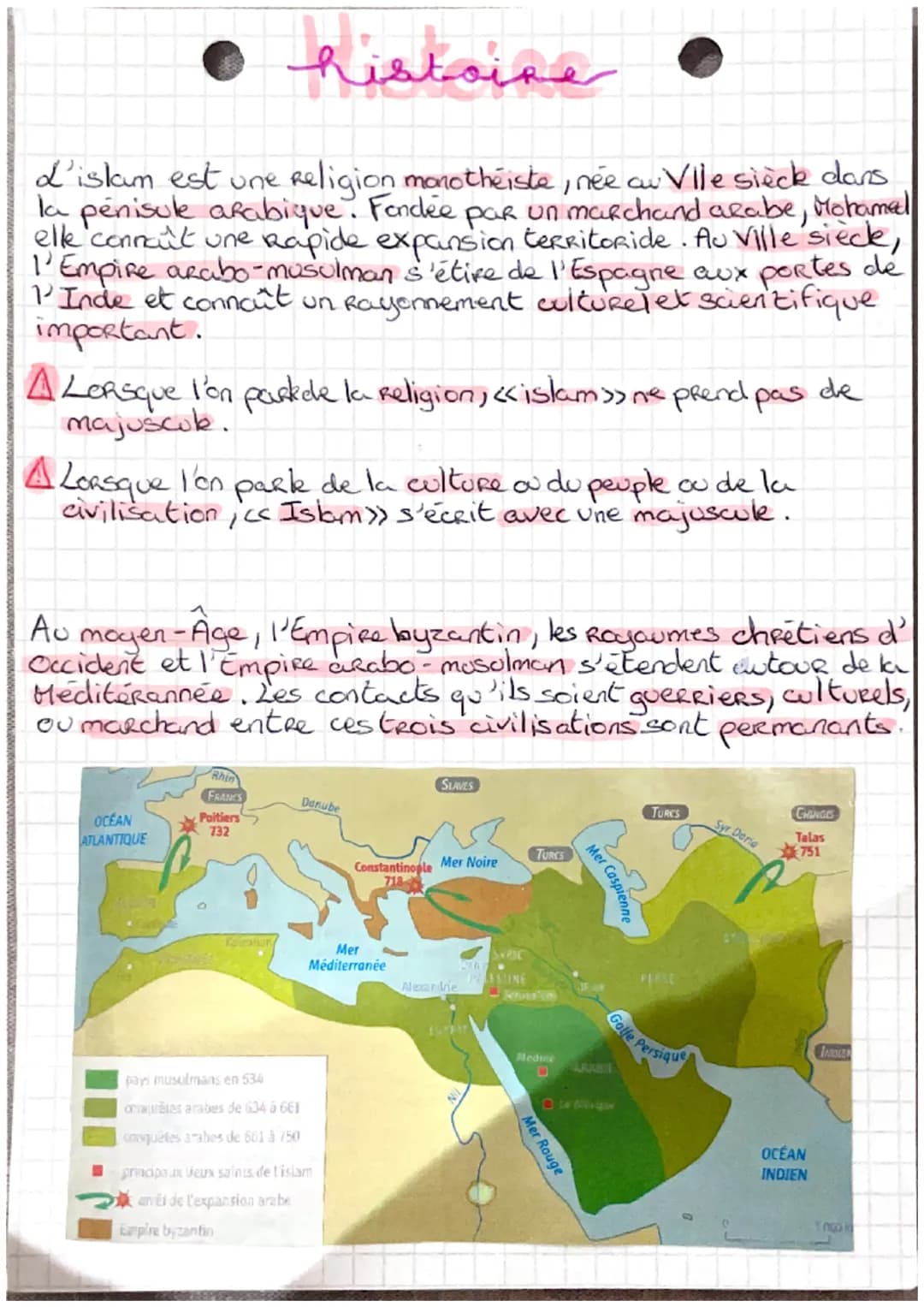 histoire
L'islam est une
Religion monotheiste, née au Vile sièck dans
la penisule arabique. Fondée par un marchand arabe, Mohamed
elle conna