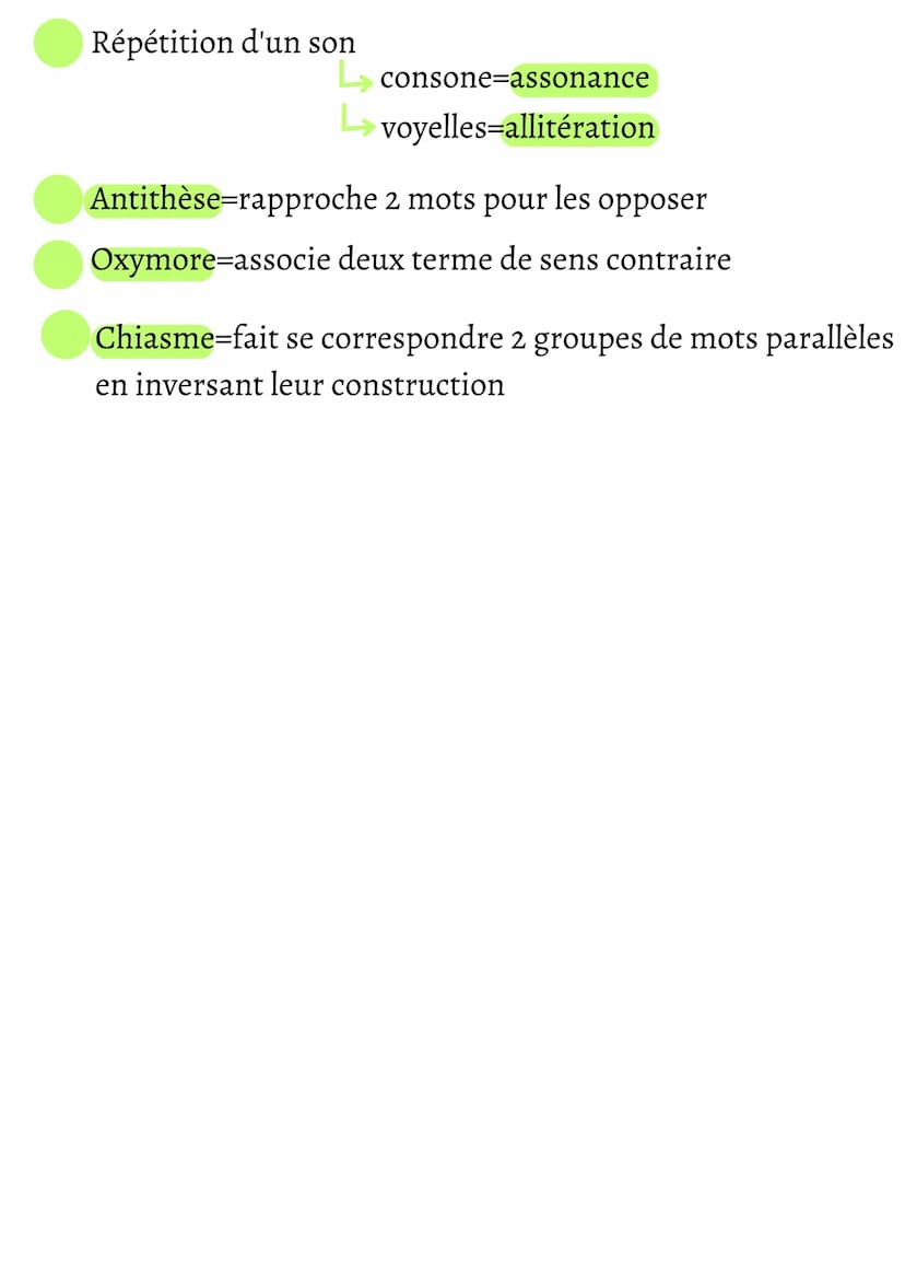 Les figures de style en
poésie
I Les images
La comparaison rapproche deux éléments: le comparé et le
comparant.
La métaphore= comparaison sa