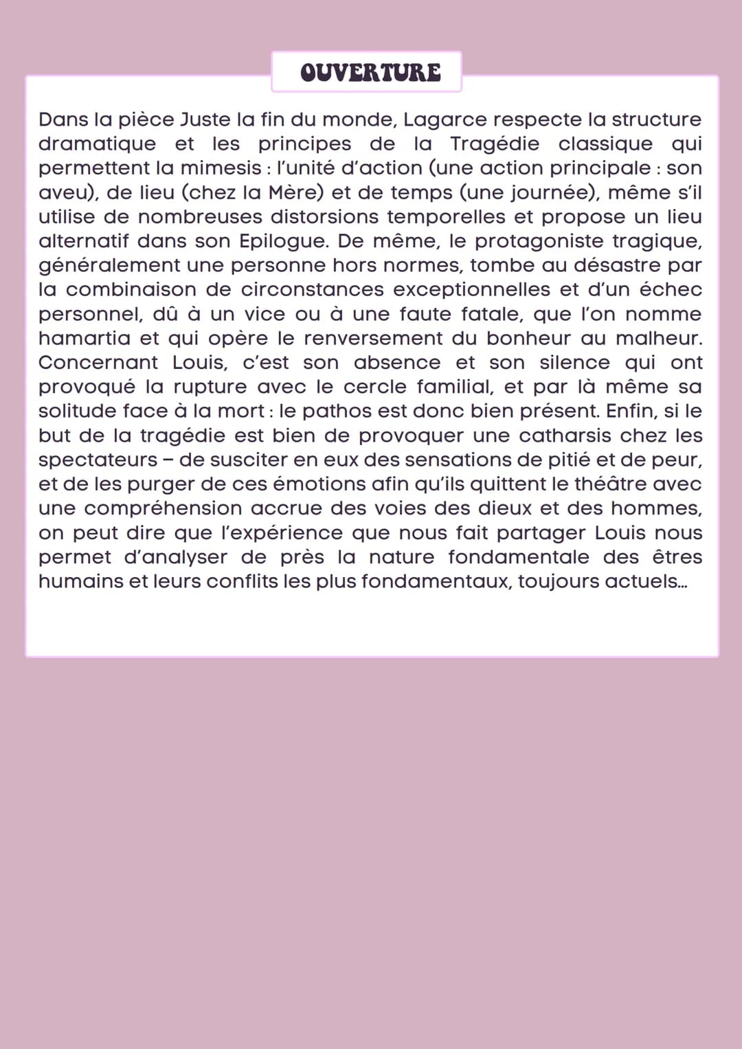 ●
JUSTE LA FIN DU MONDE
LAGARCE
INTRODUCTION
AMORCE
œuvre
Jean-Luc Lagarce écrit Juste la fin du
monde en 1990. Dramaturge, poète et
écrivai