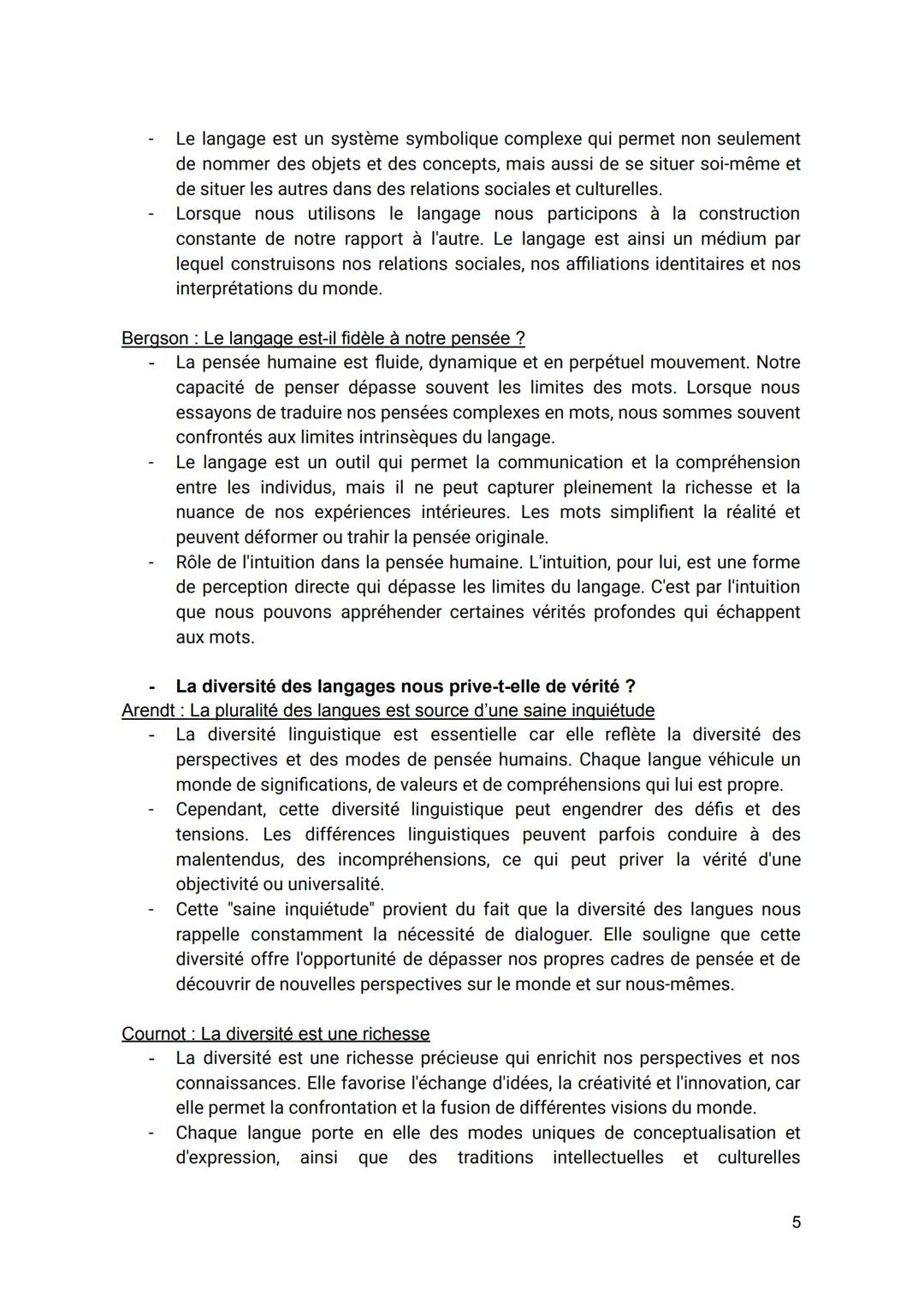 2. NOTION: LE LANGAGE

Présentation de la notion: Le langage, objet de la linguistique, est un système de
signes associant des mots selon de