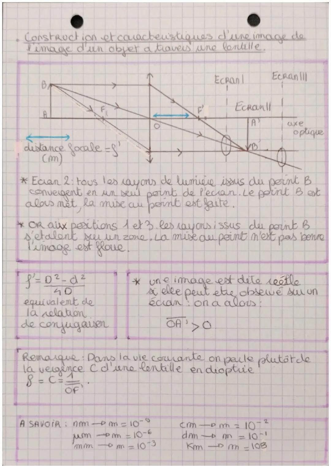 • PHYSIQUE
LES LENTILLES MINCES:
Les différentes lentilles:
• convergentes: elles font converger la lumière en un
point (elles ont un bord p
